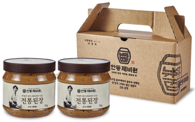 안동제비원 전통된장 1kg+1kg, 2kg, 1개