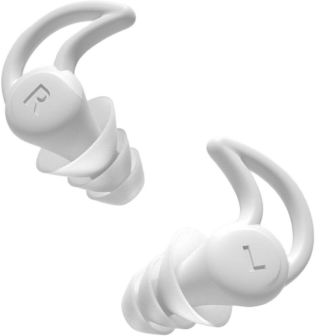 럭키픽 4중 소음차단 청력보호 실리콘 이어플러그 수면 수영 수험생 군인 귀마개 블랙 1+1, 2세트, 화이트 4개