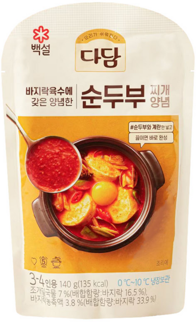 다담 순두부찌개 양념, 140g, 15개