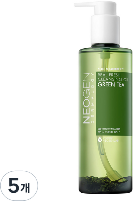 네오젠 리얼 프레쉬 클렌징 오일 그린티, 5개, 285ml