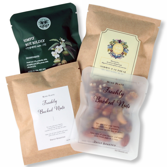 나인플레이트 하루 한포 견과류 모음, nuts 블루 28g, 1개