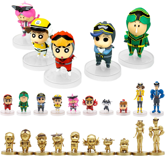 짱구 파워레인저 랜덤피규어 1박스(16개입) 히든100% 1종 포함 정품, 파워레인져 랜덤피규어 1박스(16개입)히든100%, 1세트