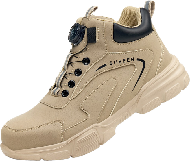 SIISEEN남성 겨울 안전화 6인치 350g 가볍고 편안한 작업화S-8012