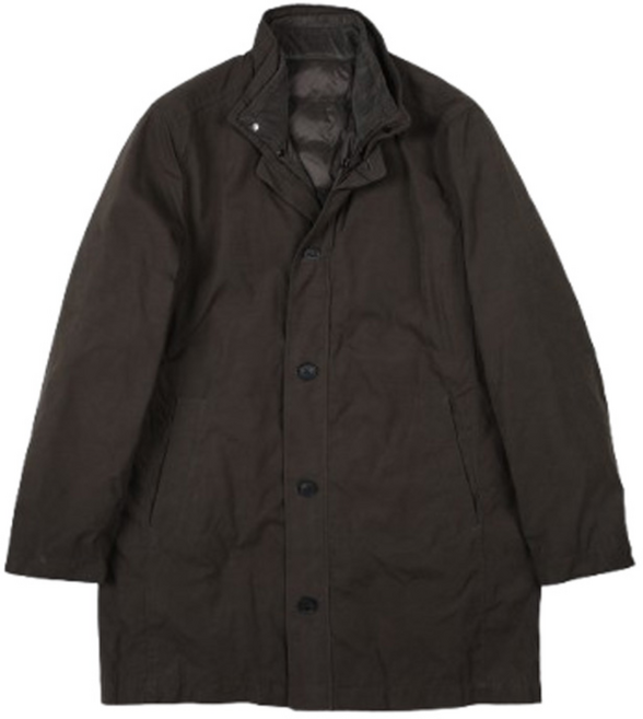 본사직영 이월 런던포그 라이너 탈착 덕다운 카키 패딩 코트 ( LMWMA73Z )