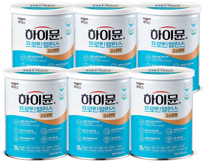 하이뮨 프로틴 밸런스 고소한맛, 304g, 6개