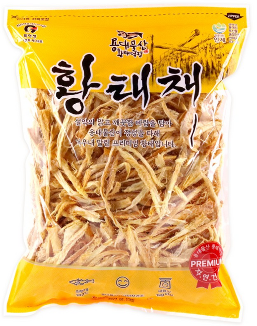 [하늘태]용대리 황태채 1kg, 1개