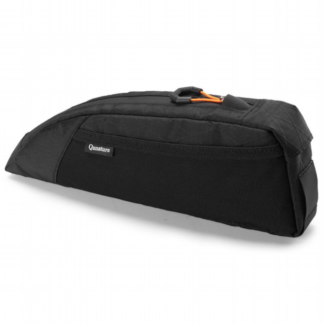 큐네이처 바이크패킹 장거리 메쉬 탑튜브 가방 1L 탑튜브백(나사/벨트 2가지 장착) 방수 원단, 1개, 블랙