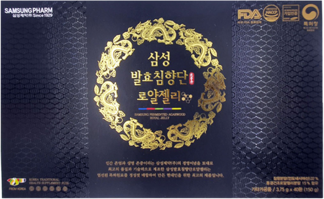 삼성제약 삼성발효침향단 로얄 젤리 침향, 3.75g, 40개