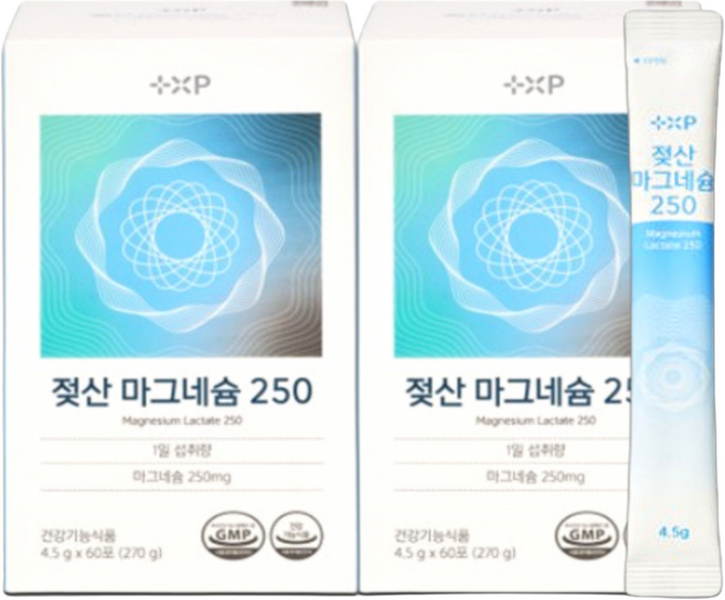 젖산 마그네슘가루 손발 저림 약 국 신경 근육 불면 흡수, 1개, 60정