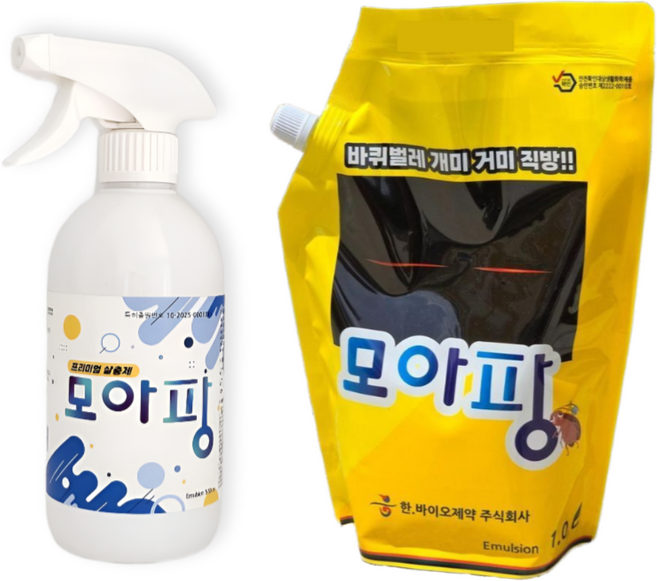 모아팡 멀티아미 해충 바퀴벌레 좀벌레 퇴치제 좀약 살충제 캠핑 날파리 파리 개미 초파리싹 1L+500ml, 1개