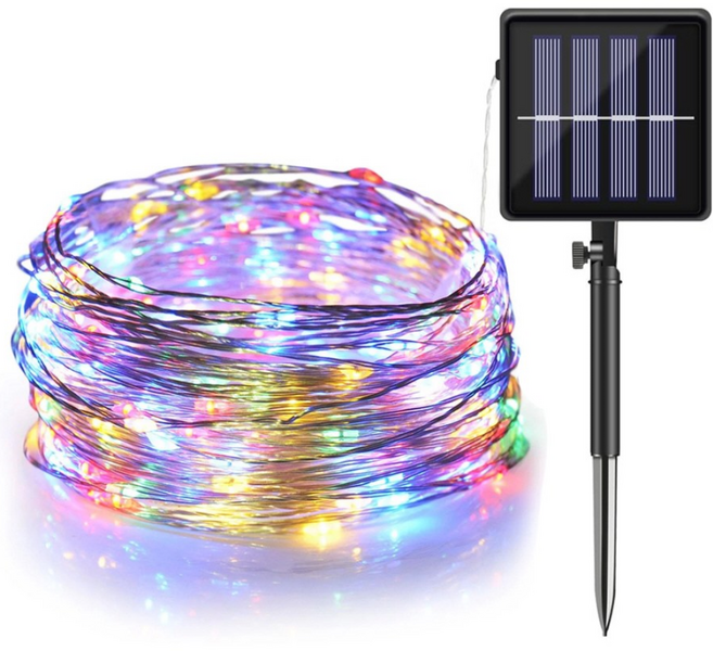 태양광 와이어 전구 100구 200구 300구 (12M 22M 32M), 300구 (칼라)_32m