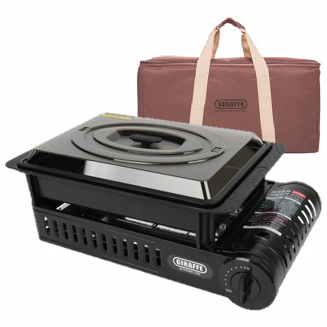 지라프 구이바다 L 휴대용 가스 버너 가방 BBQ 그릴 부탄가스렌지 캠핑 브루스타 부르스타, 1개