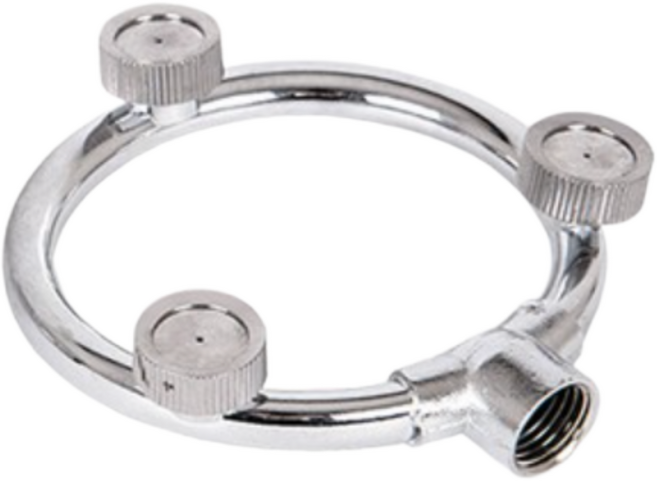 이지툴스 미세분무 농약 고압 분사헤드 3구, 실버, 1개