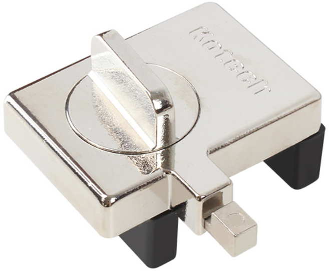 코텍스 방충망 추락방지 창문잠금장치, 실버, 1개