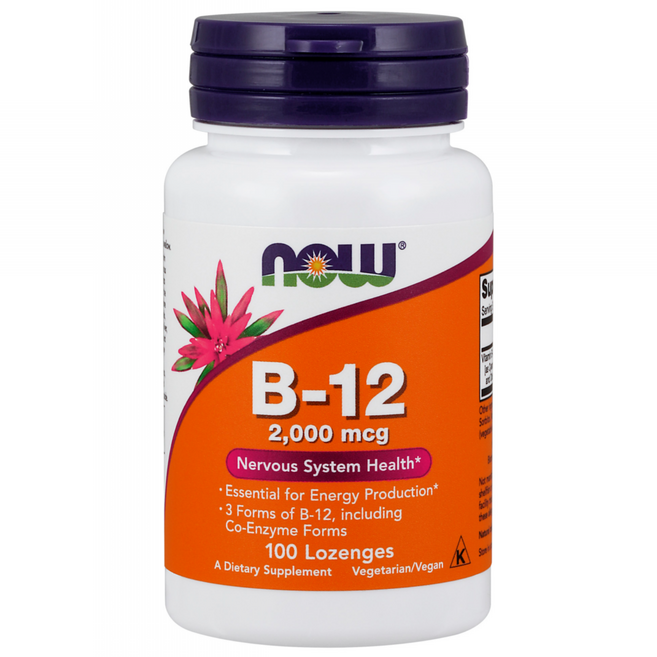 나우푸드 비타민 B-12 2000mcg 로젠지, 100정, 1개