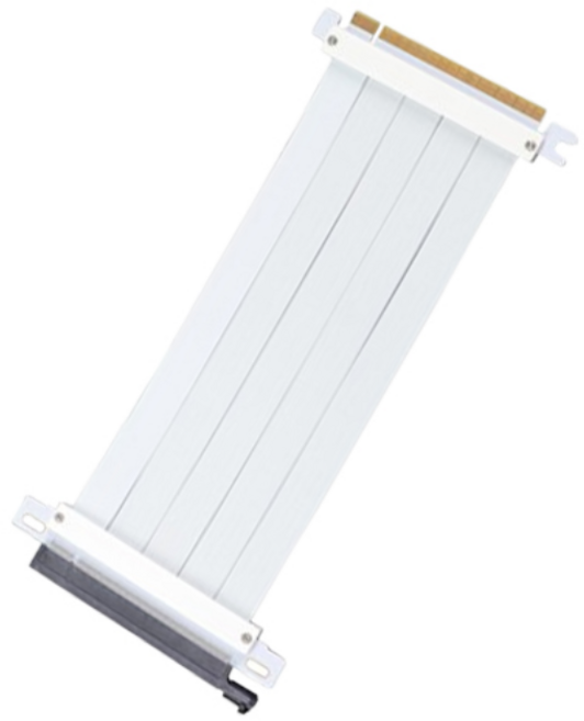 SGMK 라이저 케이블 PCI-express 4.0 16X 180도 화이트, 300mm, 1개