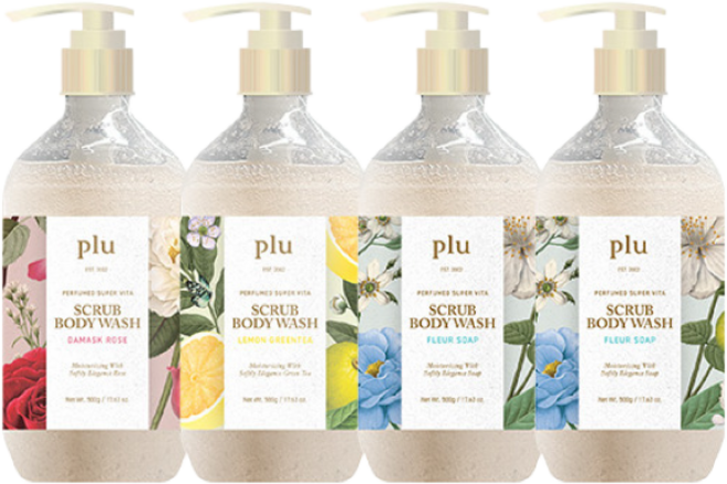 [플루] 슈퍼 비타 스파 스크럽 바디워시 500g*4, 4개, 500g