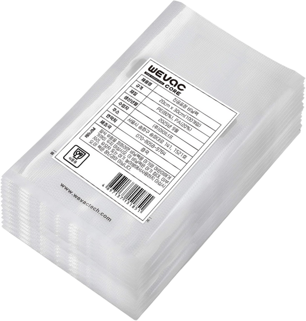 위백 식품 진공포장 엠보싱 팩 20cmx30cm 100개