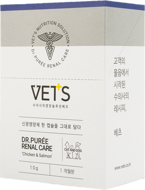 Vets 반려동물 닥터퓌레 영양제, 30회분, 신장, 1개