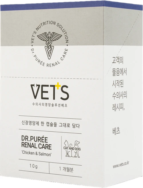 Vets 반려동물 닥터퓌레 영양제, 30회분, 신장, 1개 - 쿠팡