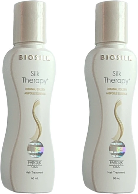 실크 테라피 헤어트리트먼트 오리지널 골든 앰플 에센스 바이오실크 실크테라피 실크테라피 오리지널 골든 헤어에선스 실크테라피 앰플 에선스 실크테라피 미용실손상모/윤기센스추천, 2개, 60ml - 쿠팡