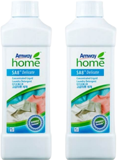 암웨이 SA8 바이오퀘스트 고급의류 세제 1L x2개, 2개