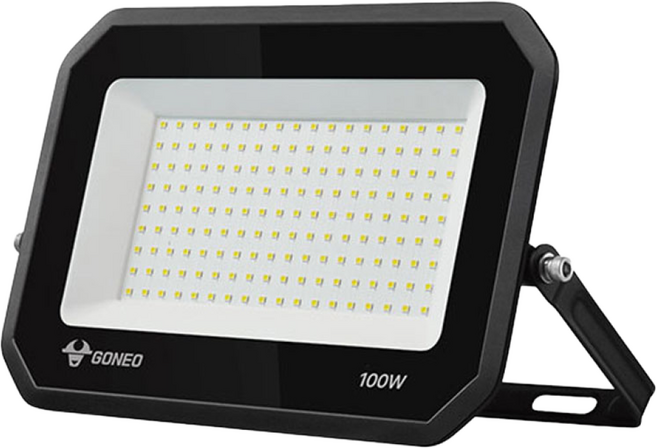 고네오 LED 투광등 100W 블랙바디 주광색, 1개
