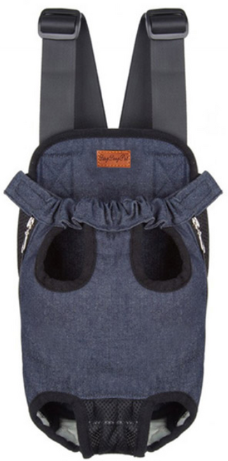 딩동펫 반려동물 데님 포대기, 데님 블루, 1개