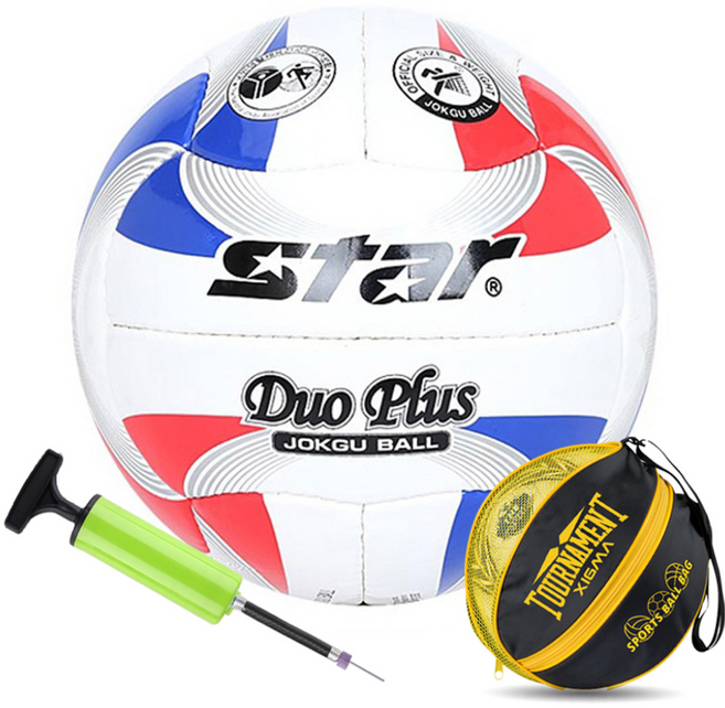 스타 듀오플러스 족구공 5호 JB385, 1개, JB385+XIGMA가방&펌프