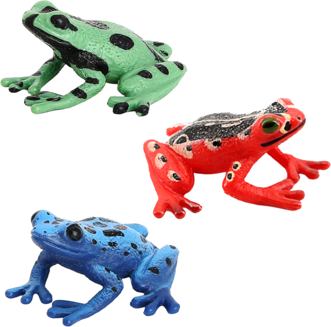 제트피규어 무당 개구리 동물 피규어 장난감 모형, 1개