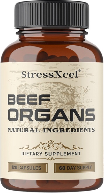 여성 및 남성의 간 심장 신장 췌장 및 비장에 적합한 초목 소 장기 보충제는 전신에 영양과 에너지를 제공합니다, 1개, 60회분