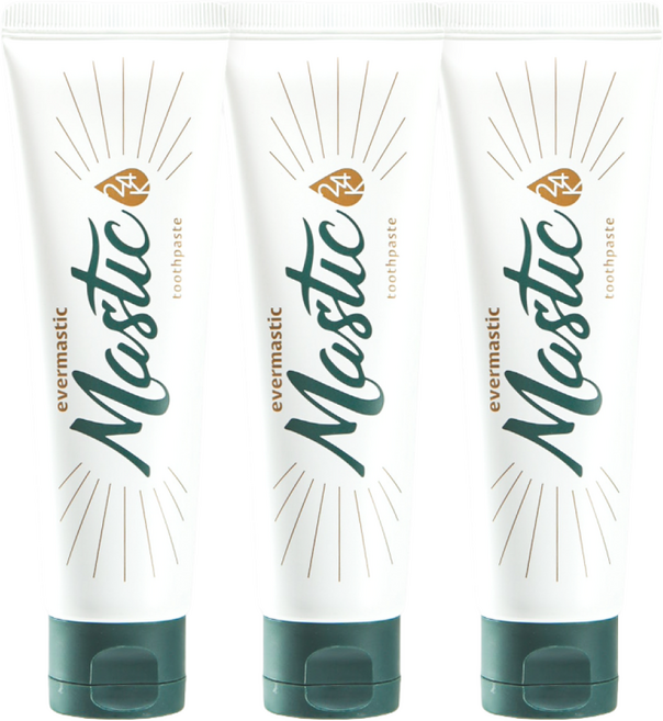 매스틱 24K 잇몸치약 3개 마이크로바이옴 구강세균 잇몸질환 입냄새 케어, 110g