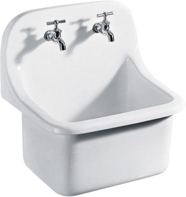 로얄 RWS7 2H 투홀 수채 걸레통 청소용 도기 수채, RWS7-2H (투홀)