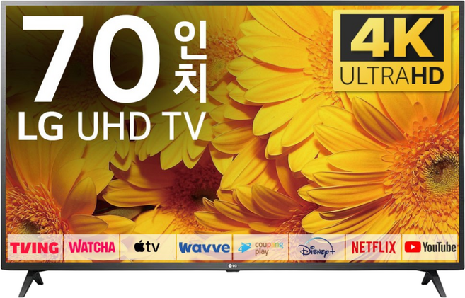 LG TV 177cm(70인치) 울트라 HD 4K LED 스마트 티비 70UR8000 로컬변경, 방문설치, 벽걸이형, 70인치(178cm)