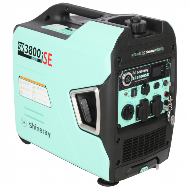 신레이 인버터발전기 캠핑 드론충전 푸드트럭 버스킹 레져용 3.5kw 25kg 초경량 휴대용발전기 저소음발 방음형 발전기 캐리어이동핸들적용 스마트버튼시동 리모컨 시동, 1개