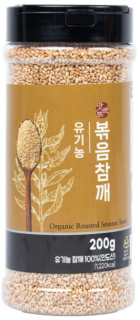 맛뜨락 유기농 볶음참깨, 200g, 1개