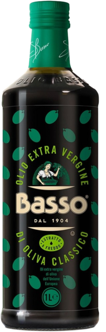 (유리병) 바쏘 엑스트라 버진 올리브오일, 1개, 1L