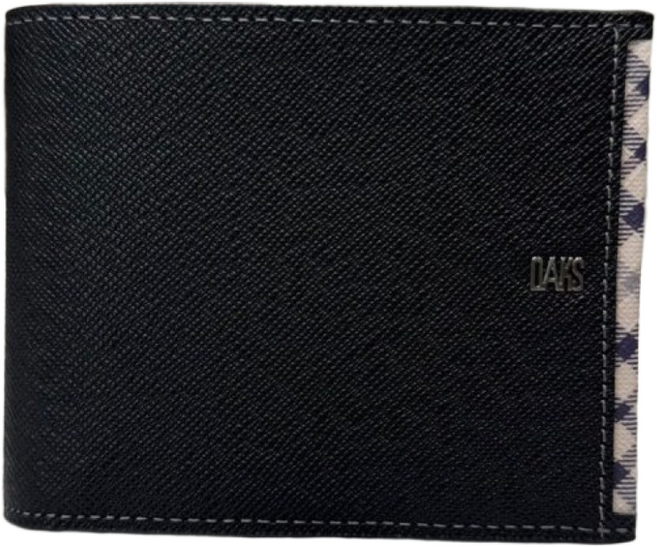 닥스 남성 소가죽 체크배색 투톤 반지갑