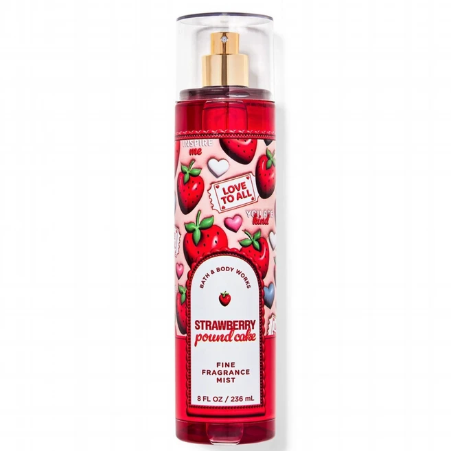 배스앤바디웍스 BBW 향기로운 스트로베리 파운드 케이크, 바디미스트, 1개, 236ml - 쿠팡