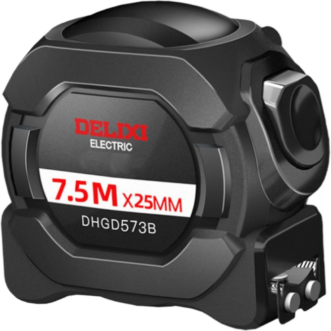 DELIXI 100%정품 델리시 전문가용 줄자 무광코팅 방청작업 미끄럼방지 자동조절 한국만물상, 1개, 7.5M