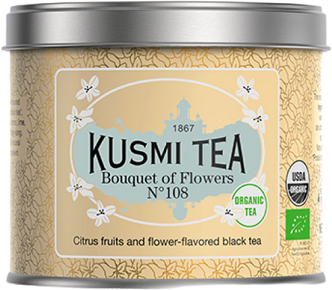 [쿠스미] 유기농 부케 오브 플라워스 100g 틴케이스, 1개입, 1개
