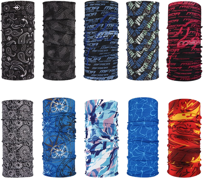 (10가지 구성 세트)자외선차단 마스크 넥워머 목토시 다기능 소확행 멀티스카프, 뉴트럴