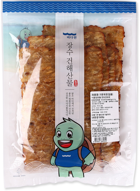 바다원 구운 장줄쥐포, 500g, 1개