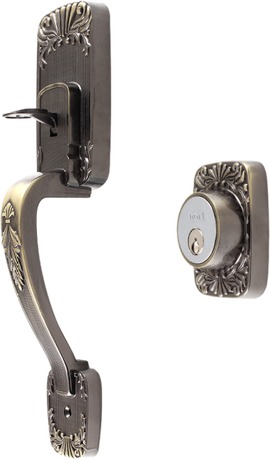 라이온 원키 주택 현관문 샷시문 손잡이 잠금장치, 1개