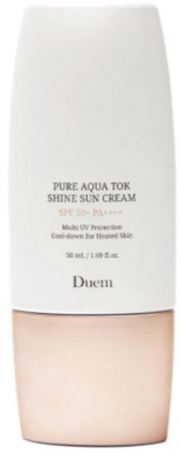 듀엠 퓨어 아쿠아 톡 샤인 선크림 혼합자차 SPF50+ PA++++ 50ml