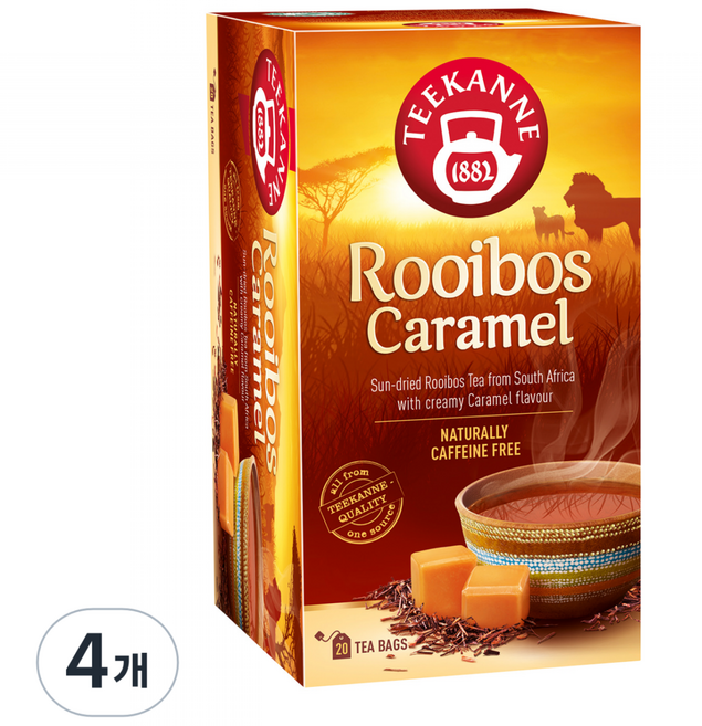 티칸네 루이보스 카라멜, 1.75g, 20개입, 4개