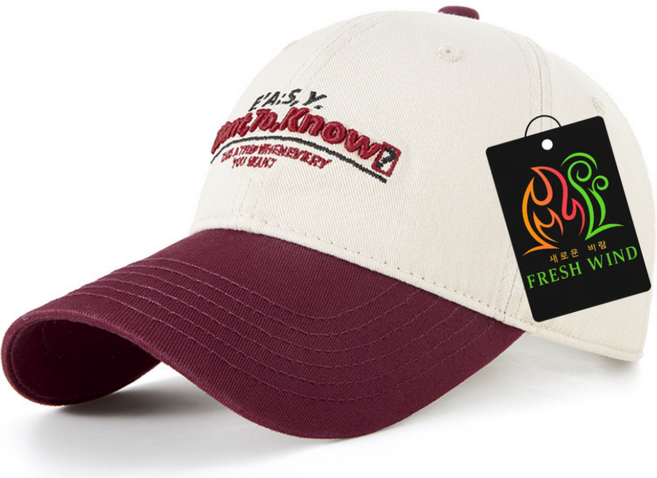 프레쉬윈드 프리미엄 레트로 복고풍 야구모자 볼캡 골프 아웃도어 캠핑