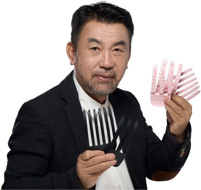 밍키볼륨 3날 & 6날 세트 뿌리볼륨 정수리볼륨 가르마볼륨 UP, 블랙 3&6날