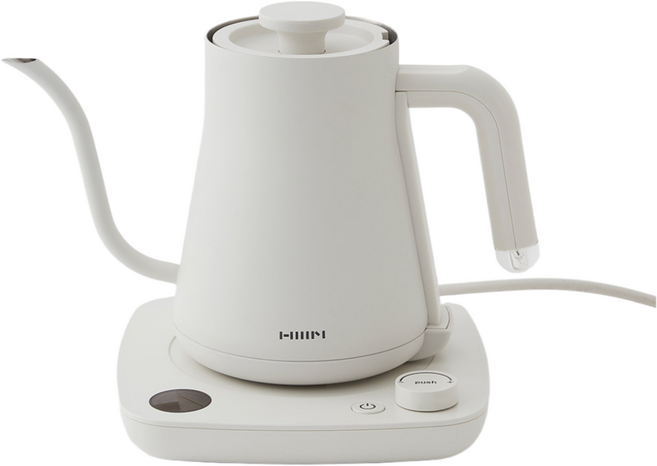 한샘 올화이트 온도조절 스테인리스 전기포트 주전자, 0230496-화이트