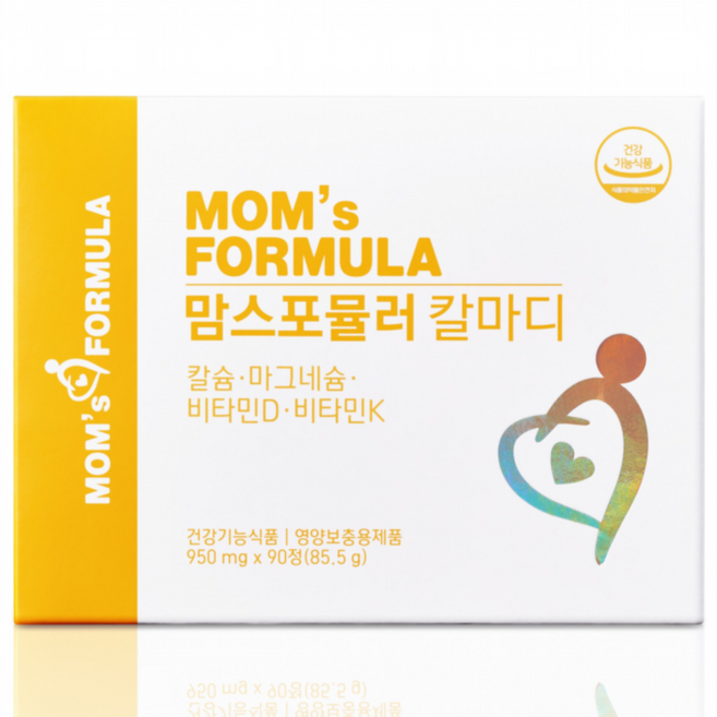 맘스포뮬러 칼마디 임산부 수유부 칼슘 마그네슘 비타민D K2 칼슘제, 1개, 90정